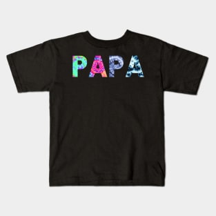 papa tie dye Kids T-Shirt